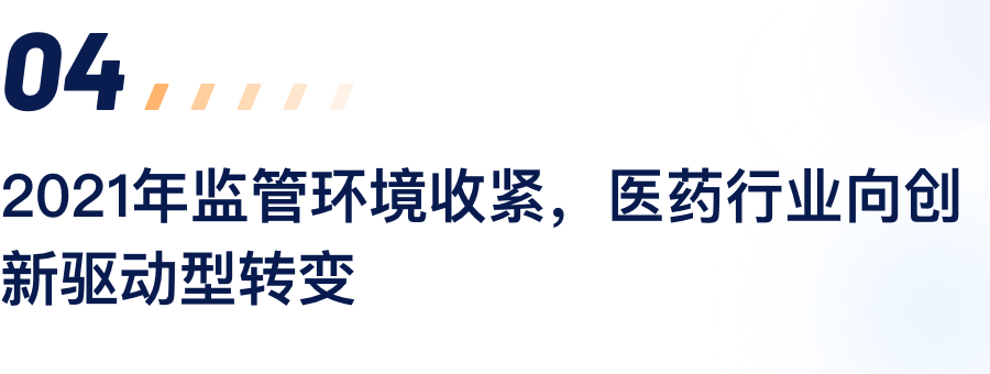 2021年羁系情形收紧，，医药行业向立异驱动型转变.png